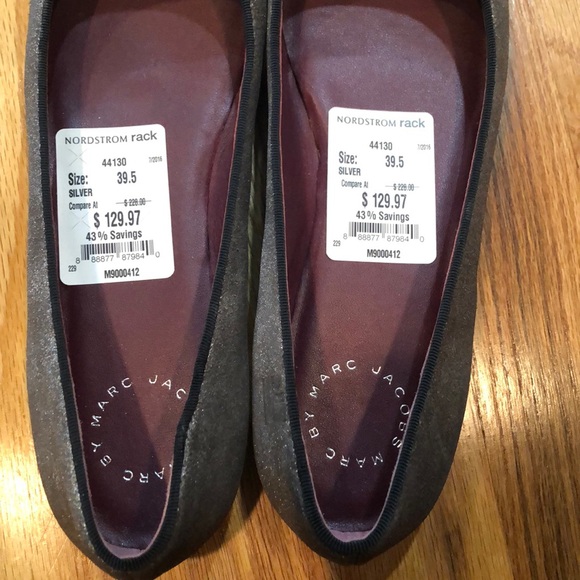 NWT Marc Jacobs metallic mouse ballet flat - Picture 4 of 8